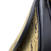 Load image into Gallery viewer, SAINT LAURENT PARIS Monogram Satchel All-Over Shoulder Bag Beige/Black585006 Canvas Leather Size Medium