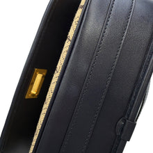 Load image into Gallery viewer, SAINT LAURENT PARIS Monogram Satchel All-Over Shoulder Bag Beige/Black585006 Canvas Leather Size Medium