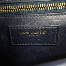 Load image into Gallery viewer, SAINT LAURENT PARIS Monogram Satchel All-Over Shoulder Bag Beige/Black585006 Canvas Leather Size Medium