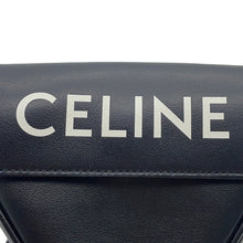 将图像加载到图库查看器中,CELINE Triangle Mini Shoulder Bag Black10I193DMO Leather