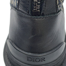 Load image into Gallery viewer, Dior Oblique Explorer short boots Black/Gray3BO296ZKD Leather Canvas Size 42