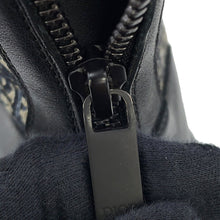 Load image into Gallery viewer, Dior Oblique Explorer short boots Black/Gray3BO296ZKD Leather Canvas Size 42