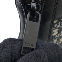 Load image into Gallery viewer, Dior Oblique Explorer short boots Black/Gray3BO296ZKD Leather Canvas Size 42