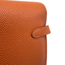 将图像加载到图库查看器中,HERMES Kelly wallet long Orange Epsom