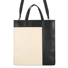 Load image into Gallery viewer, Valextra Valextra 2-Way Tote Black/Ivory Leather