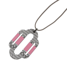 Load image into Gallery viewer, HERMES Necklace At Large Pink/White/Black Metal
