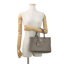 将图像加载到图库查看器中,MIUMIU Vitello Daino 2WAY Bag Gray5BA249 Leather