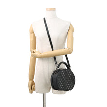 Load image into Gallery viewer, SAINT LAURENT PARIS Mikabox Studded 2WAY Handbag Black544378 Leather
