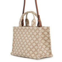 将图像加载到图库查看器中,CELINE Triomphe Covertise 2WAY Bag Beige/Brown199162FRF Canvas Leather Size Small