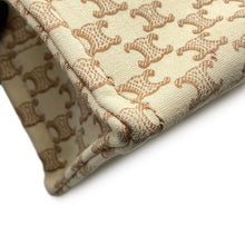 将图像加载到图库查看器中,CELINE Triomphe Covertise 2WAY Bag Beige/Brown199162FRF Canvas Leather Size Small