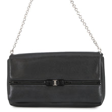 Load image into Gallery viewer, Ferragamo Vala ChainShoulder Bag Black21C671 Leather Patent Leather