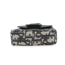 将图像加载到图库查看器中,Dior Oblique Saddle Vertical Pouch Black/Beige/Navy2ADCA446YKS Leather Canvas