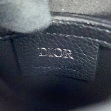 将图像加载到图库查看器中,Dior Oblique Saddle Vertical Pouch Black/Beige/Navy2ADCA446YKS Leather Canvas