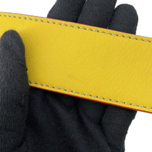 将图像加载到图库查看器中,FENDI Strap you Yellow/NavyFH1238 Leather
