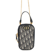 Load image into Gallery viewer, Dior Oblique 30 Montaigne Call'in Dior Phone Shoulder Bag Navy/BeigeS2114UTZQ Canvas Leather