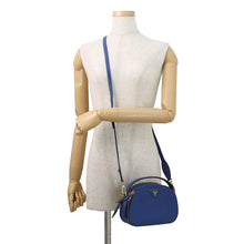 将图像加载到图库查看器中,PRADA Odette 2WAY Bag Blue1BH123 Leather