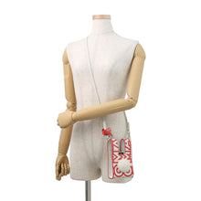 Load image into Gallery viewer, FENDI Marc Jacobs Mini Bustina Bunny Shoulder Bag White/Red7SA169 Leather