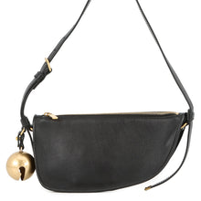 将图像加载到图库查看器中,BURBERRY Shield Sling Bell Bag Charm Shoulder Bag Black8077580 Leather Size Mini