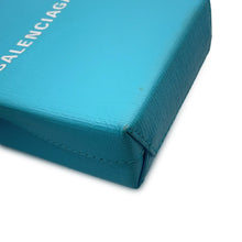Load image into Gallery viewer, BALENCIAGA Phone Shoulder Light Blue593826 Leather