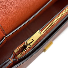 Load image into Gallery viewer, CELINE Frame Shoulder Bag Light Blue/Brown180263 Leather