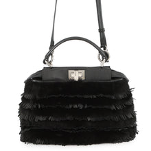 Load image into Gallery viewer, FENDI Peekaboo Black8BN244 Fur Leather Size Mini