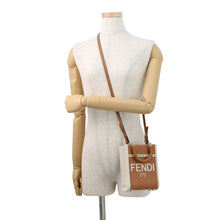 将图像加载到图库查看器中,FENDI Sunshine shopper Brown/Ivory8BS051 Canvas Size Mini