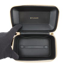 Load image into Gallery viewer, BVLGARI Serpenti 2-Way Vanity Bag Champagne Gold Karung embossed leather