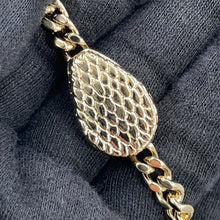Load image into Gallery viewer, BVLGARI Serpenti 2-Way Vanity Bag Champagne Gold Karung embossed leather