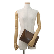 Load image into Gallery viewer, CELINE Clutch Bag Brown Leather