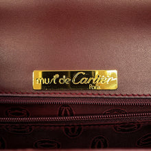 Load image into Gallery viewer, CARTIER Must Line Handbag Bordeaux Leather