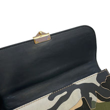 将图像加载到图库查看器中,Valentino Garavani Glam Rock Camouflage Chainshoulder Bag Silver/Beige/Green Canvas Leather