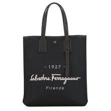 Load image into Gallery viewer, Ferragamo Tote Bag Black240797 Canvas Leather