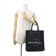 Load image into Gallery viewer, Ferragamo Tote Bag Black240797 Canvas Leather