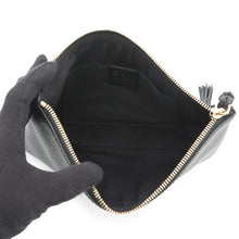 Load image into Gallery viewer, GUCCI Bamboo Tassel Pouch Black376854 Leather