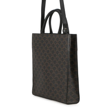 将图像加载到图库查看器中,CELINE Vertical Cabas Brown/Black194432 PVC Leather Size Medium
