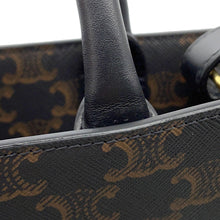 将图像加载到图库查看器中,CELINE Vertical Cabas Brown/Black194432 PVC Leather Size Medium