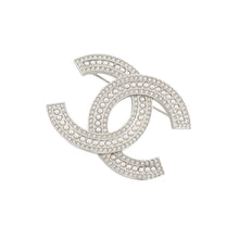 将图像加载到图库查看器中,CHANEL CC Logo BroochABD463 Metal Rhinestone Faux Pearl