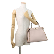 将图像加载到图库查看器中,FENDI Peekaboo Jasmin Flower8BN290 Leather Size regular