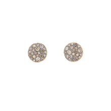 将图像加载到图库查看器中,Pomellato Sabbia (Round) Pave Brown Diamond Stud EarringsPOB2042-O7000-DBR00 18K Pink Gold