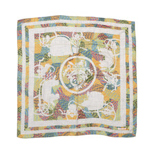 Load image into Gallery viewer, HERMES Scarf Carre Kyoto Marble Exlibris Size 90 Gris Cine/MulticolorH233842S Cashmere70% Silk30%
