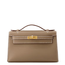 Load image into Gallery viewer, HERMES PochetteKelly Etoupe Swift Leather
