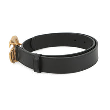 将图像加载到图库查看器中,GUCCI Double G Belt Size 70 Black414516 Leather