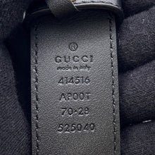 将图像加载到图库查看器中,GUCCI Double G Belt Size 70 Black414516 Leather