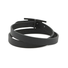 Load image into Gallery viewer, HERMES 《B-A-P》 Double Tour Bracelet Size T4 BlackH010700CHAAT4 Epsom Swift Leather