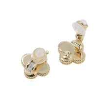 Load image into Gallery viewer, Van Cleef & Arpels Vintage Alhambra Guilloched EarringsVCARP3JL00 18K Yellow Gold