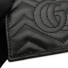 将图像加载到图库查看器中,GUCCI GG Marmont Double G Mini Wallet Black466492 Leather