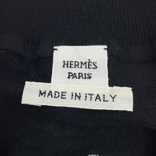 将图像加载到图库查看器中,HERMES Long-sleeved cardigan, Félonerie motif Size 36 BlackH6E2740D Wool100%