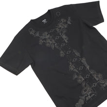 Load image into Gallery viewer, HERMES Maxi T-shirt Cartouche Size 34 BlackH6E4620DC Cotton100%