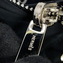 将图像加载到图库查看器中,HERMES Short coat, reversible, Chaine d'Ancre print Size 34 Blue Marine Cotton98% Polyurethane2% Polyester100%