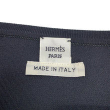 Load image into Gallery viewer, HERMES Zip-up Jacket Size 40 BlackH6E2222DR Silk79% Nylon22% Polyurethane2%